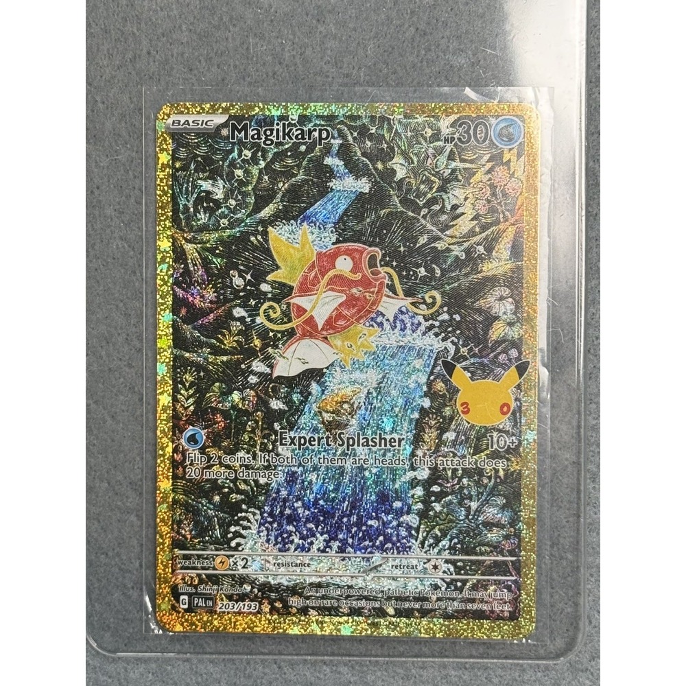 Pokemon Magikarp Special Illustration Rare 203/193 Paldea Gold Border SIR